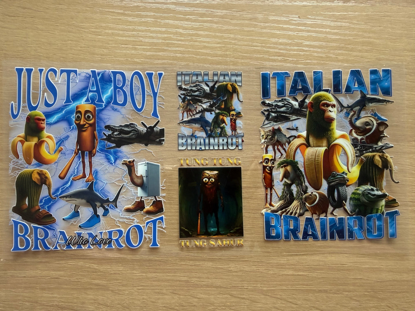 Stitch/Bluey/Peppa/Brain Rot wrap designs