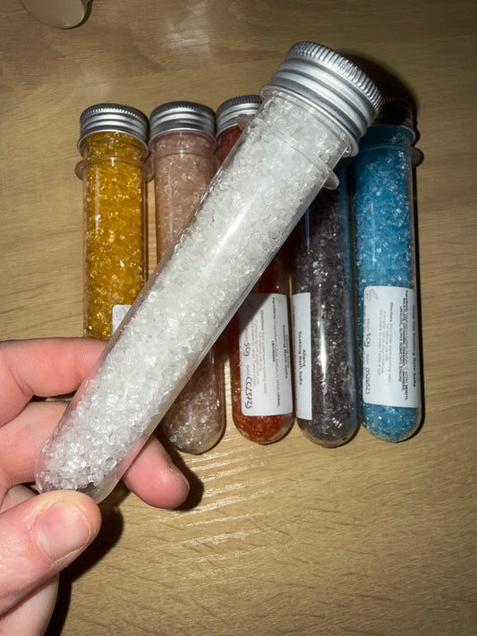Test tube bath salts